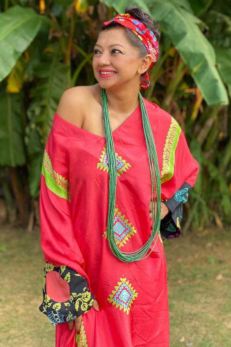 RED CHILLY KAFTAN