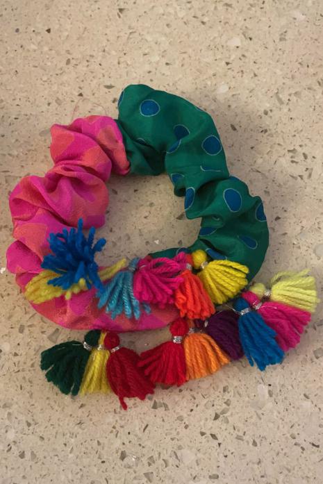 Anupamaa scrunchies with Tassels