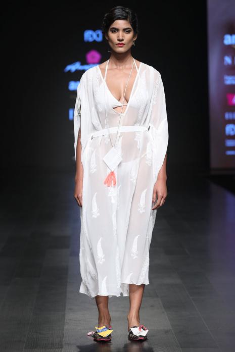 Kaftan Style Mid-Calf Dress
