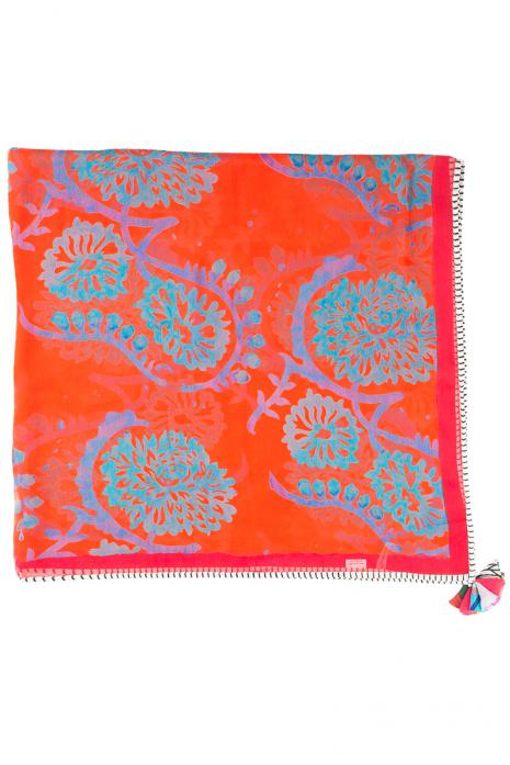 Posy Printed Chiffon Scarf