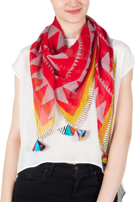 Metro Printed Chiffon Scarf