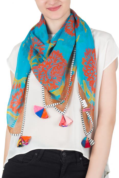 Posy Printed Chiffon Scarf