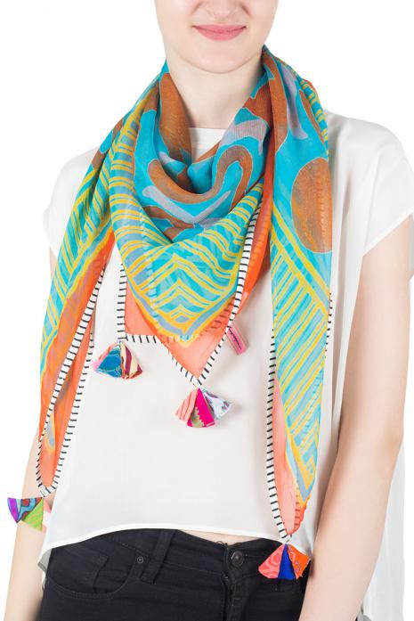 Printed Chiffon Scarf