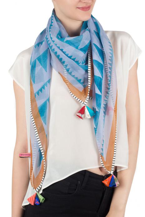 Printed Chiffon Scarf