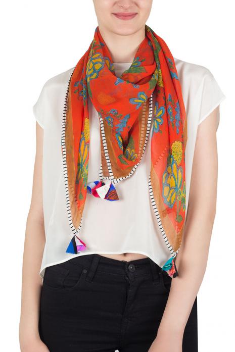 India Printed Chiffon Scarf