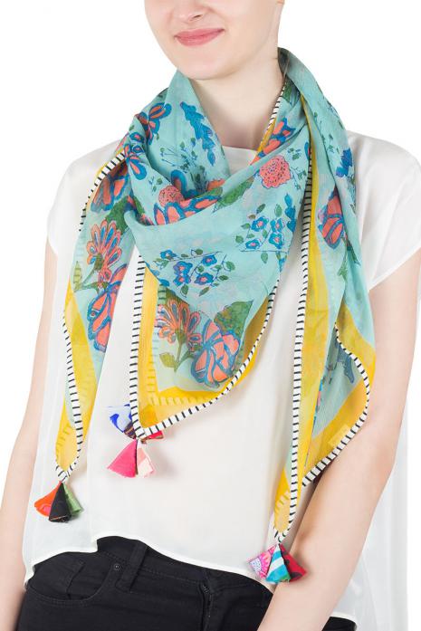 India Printed Chiffon Scarf