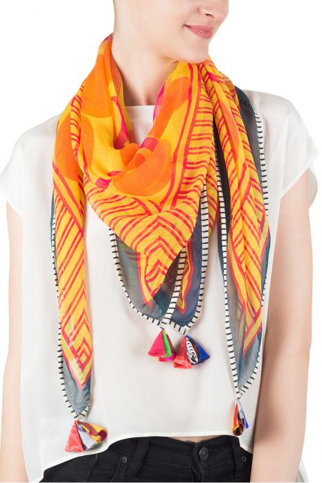 Printed Chiffon Scarf