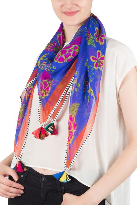 India Printed Chiffon Scarf