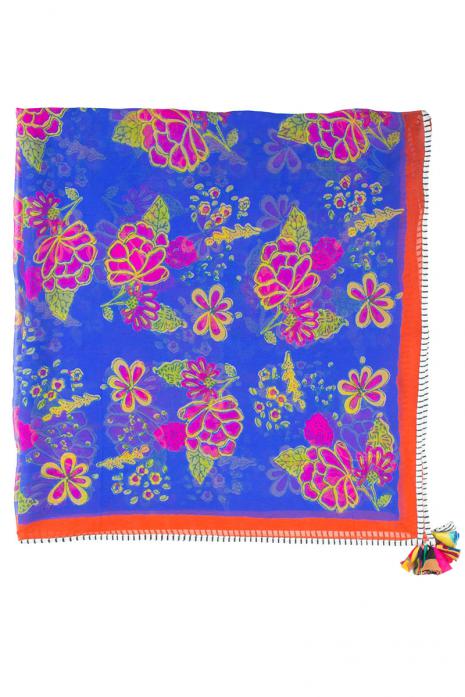 India Printed Chiffon Scarf