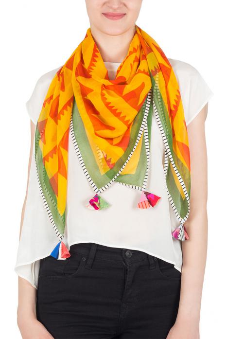 Metro Printed Chiffon Scarf