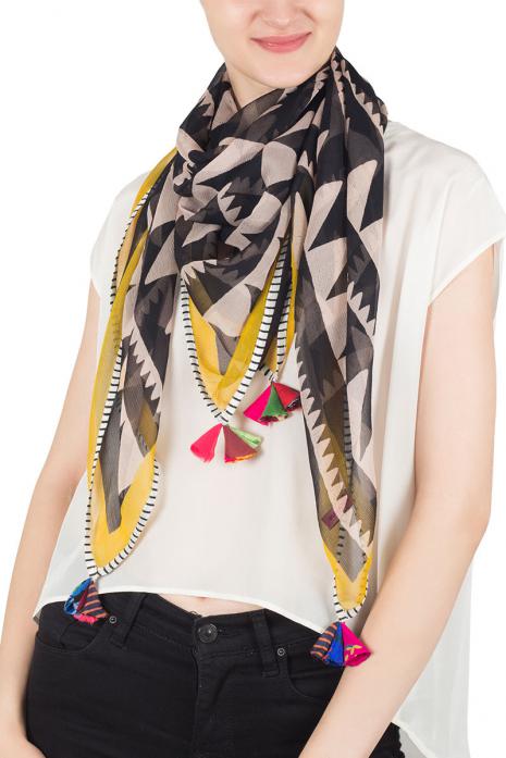 Metro Printed Chiffon Scarf