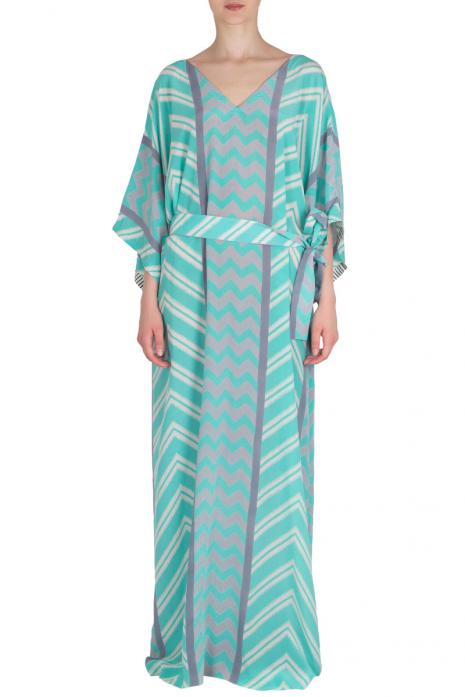 Jade Printed Banjo Kaftan